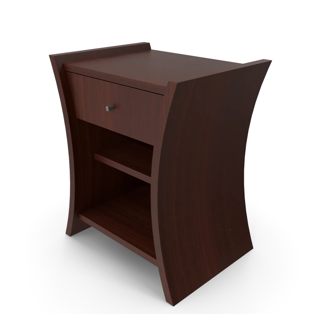 Bedside Table African Cherry - Image 3