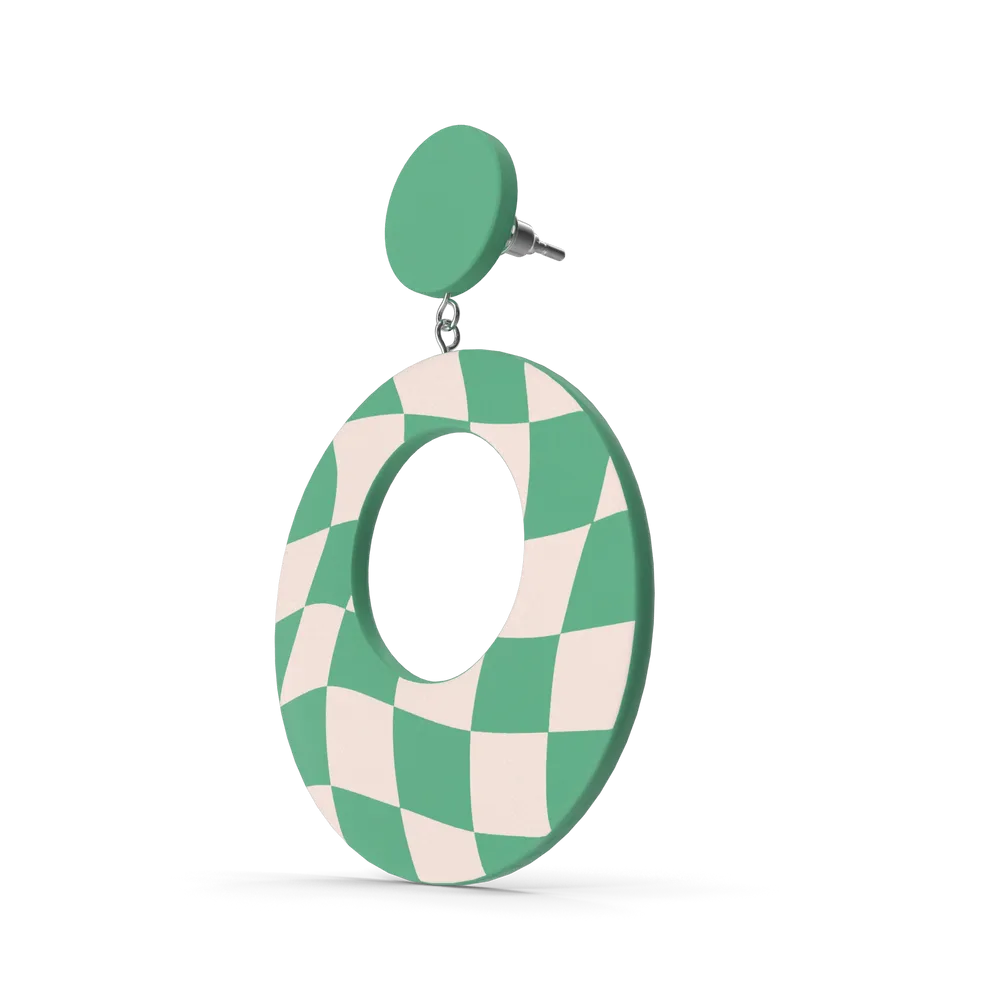 Green Oval Earring - Image 2